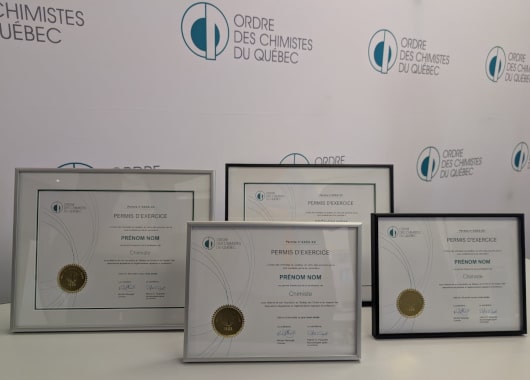 Cadre pour permis d'exercice 